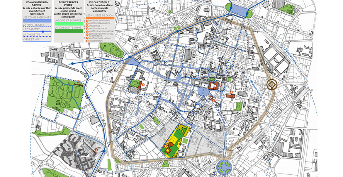 Connexions urbaines et vie culturelle à l'échelle du secteur sauvegardé