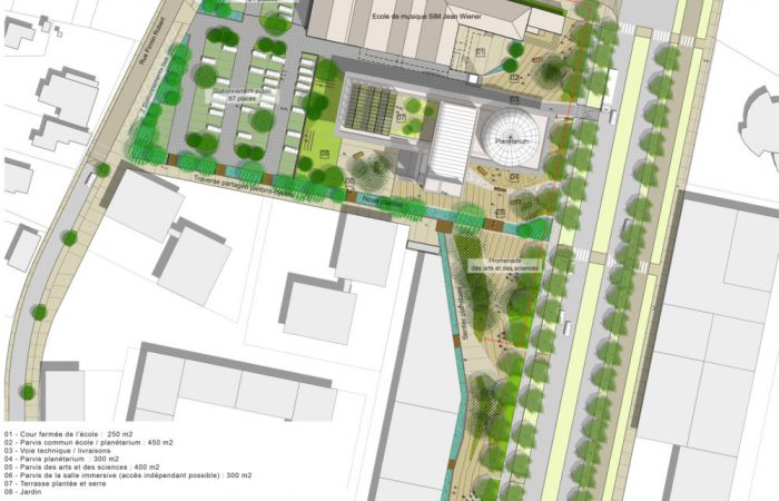 L’équipement et ses abords rayonnent à l’échelle du quartier